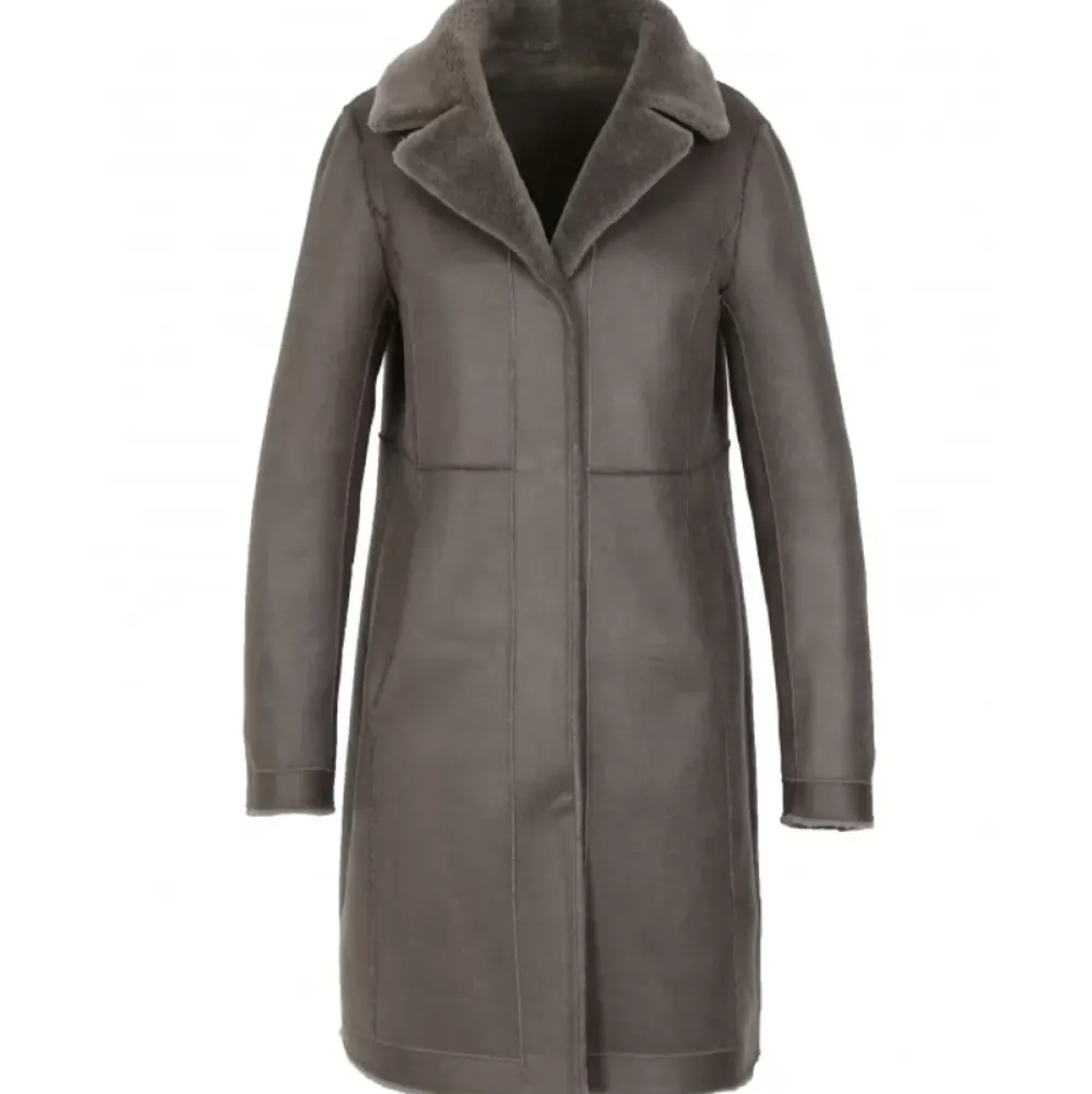 Coats*OAKWOOD Venus Dark Khaki - Reversible Hooded Coat