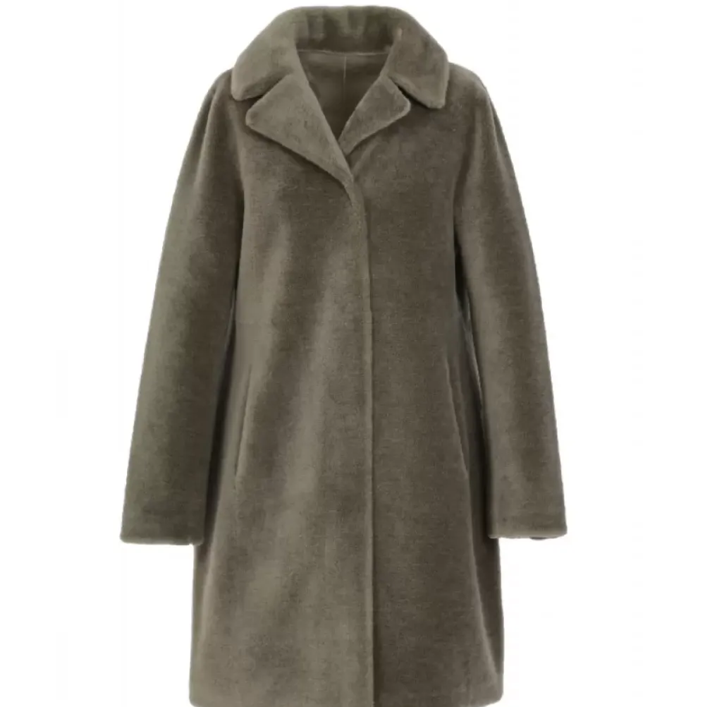 Coats*OAKWOOD Venus Pale Green - Reversible Hooded Coat