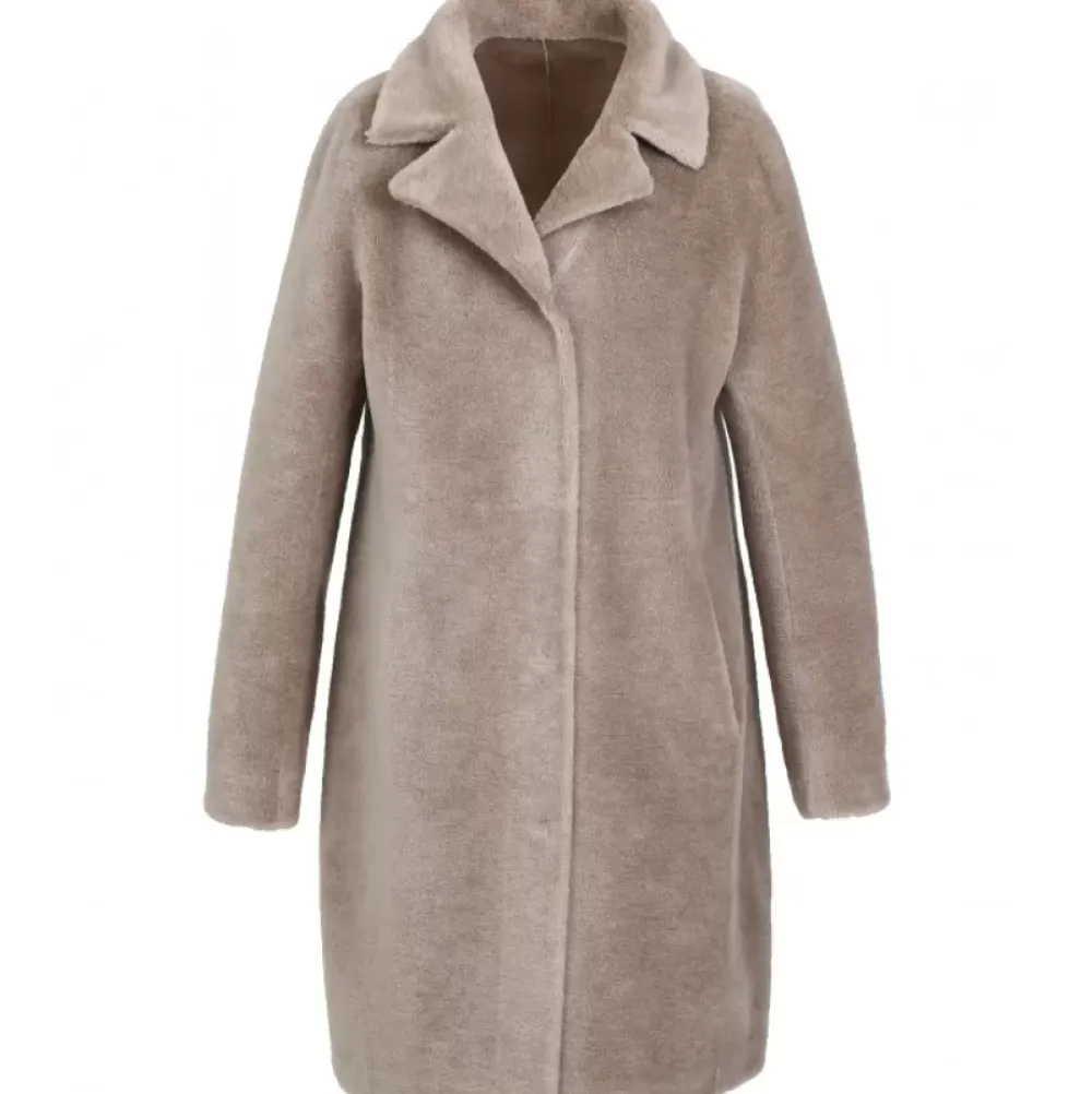 Coats*OAKWOOD Venus Taupe - Reversible Hooded Coat