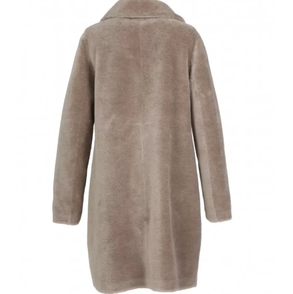 Coats*OAKWOOD Venus Taupe - Reversible Hooded Coat