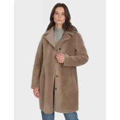 Coats*OAKWOOD Venus Taupe - Reversible Hooded Coat