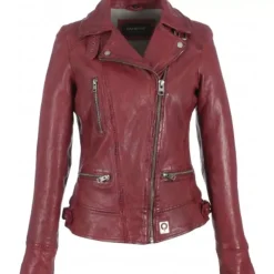 Biker Jackets*OAKWOOD Video Fire - Washed Look Genuine Leather Jacket