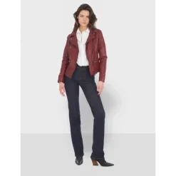 Biker Jackets*OAKWOOD Video Fire - Washed Look Genuine Leather Jacket