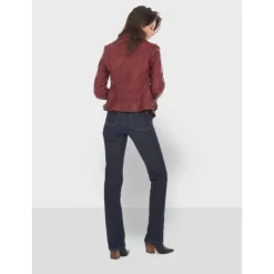 Biker Jackets*OAKWOOD Video Fire - Washed Look Genuine Leather Jacket