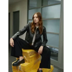 Jackets*OAKWOOD Volga Black - Short Genuine Leather Jacket