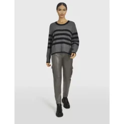 Trousers*OAKWOOD Yacht Dark Kaki - Cargo Trouser Genuine Leather