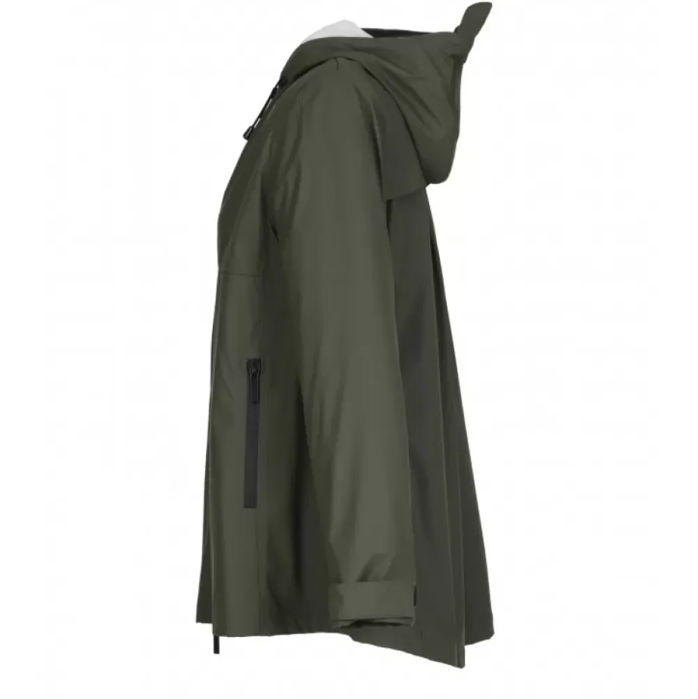 Coats*OAKWOOD Zephyr Khaki - Polyester Rain Coat